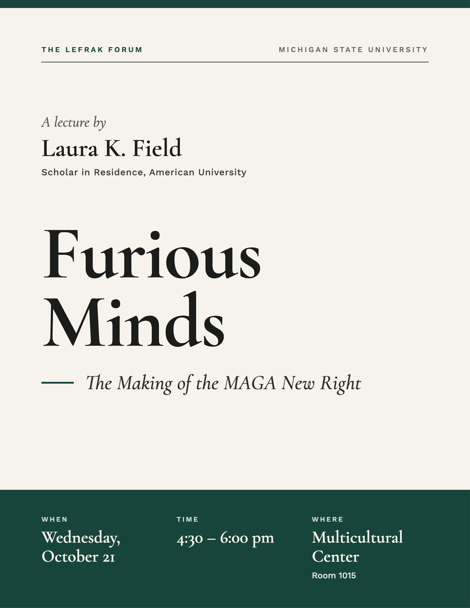 Fields lecture flyer